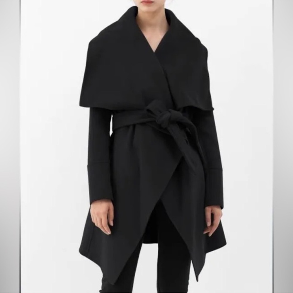 BCBG ‘Hope’ Wool Coat (Blk and Grey)